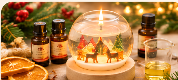 Aromatherapy Christmas candle DIY workshop with essential oils at Secret Premium Cheras
